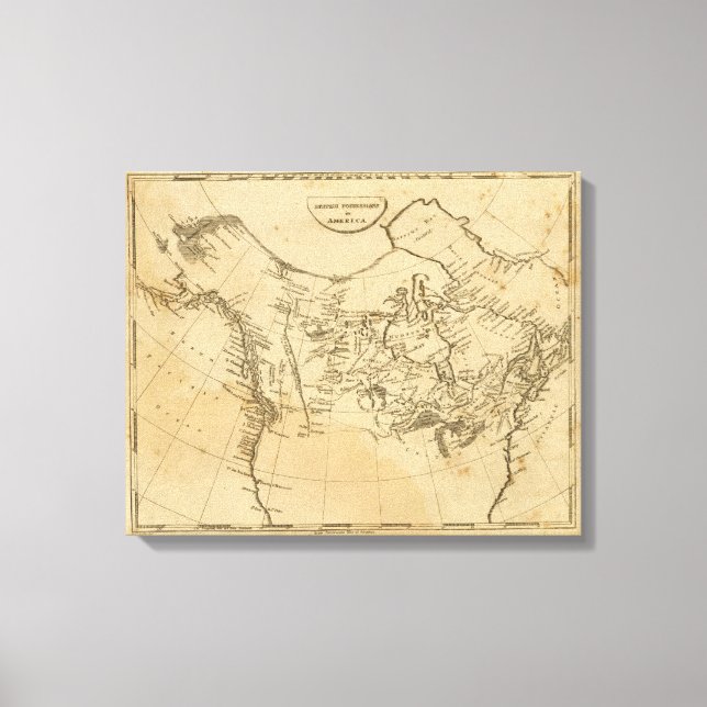 British Possessions in America Canvas Print (Front)