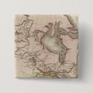 British possessions in North America 2 Inch Square Button