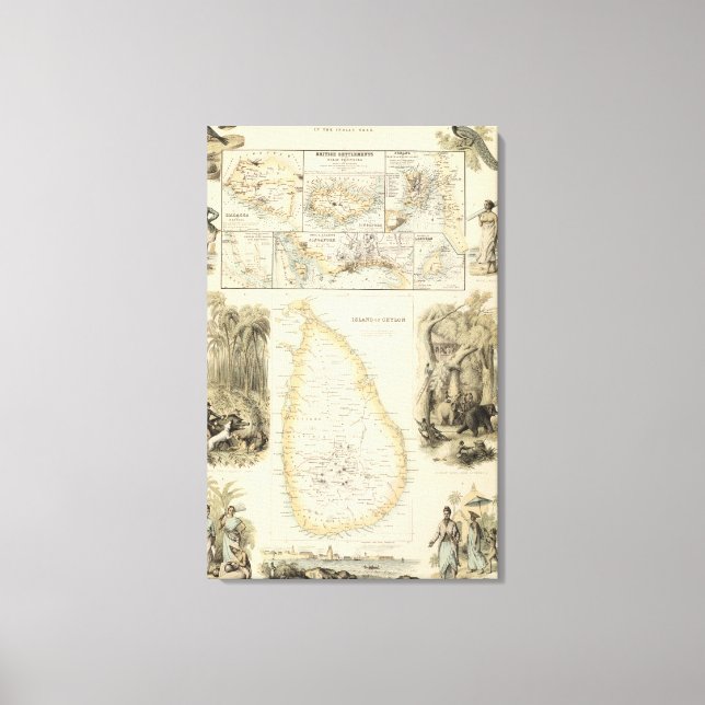 British Possessions in the Indian Seas Canvas Print (Front)