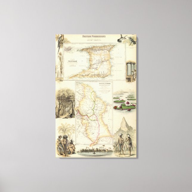 British Possessions on the North East Coast Canvas Print (Front)