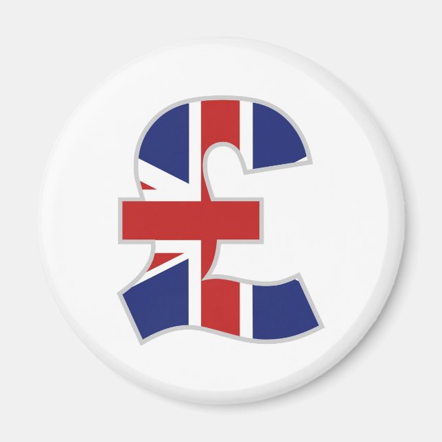 British Pound Magnet (Front)