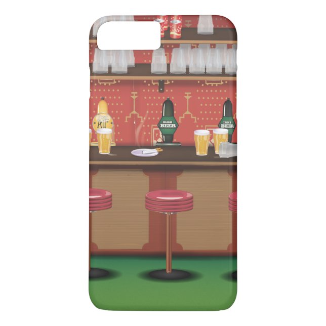 British Pub Bar Case-Mate iPhone Case (Back)