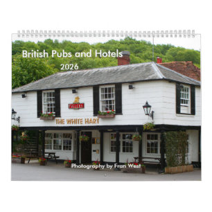 British Pubs and Hotels 2026 calendar