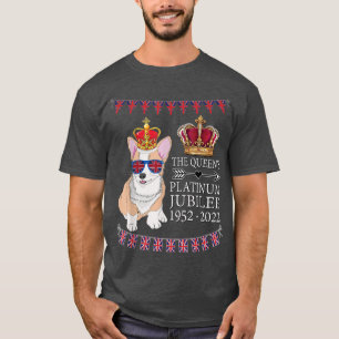 British Queen Platinum Jubilee Souvenir Union Jack T-Shirt
