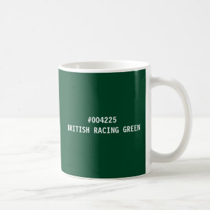 British Racing Green Color hex Code Mug