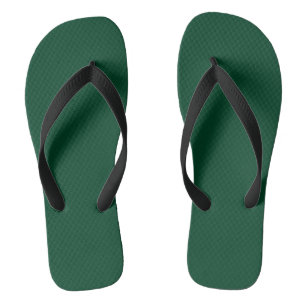 British racing green  (solid colour)  flip flops