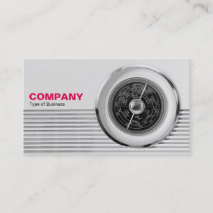 British Radio Dial - Black and White Business Card