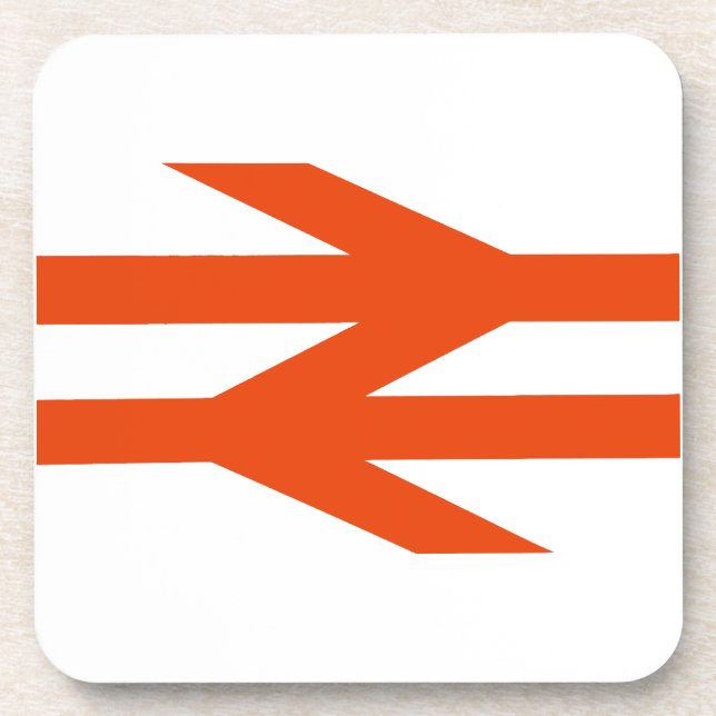 British Rail Double Arrow Logo Coaster (Front)