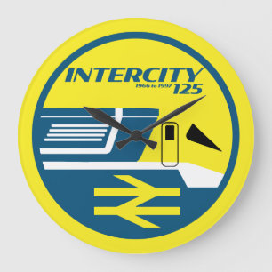 British Rail Intercity Classic Train Enthusiast Large Clock