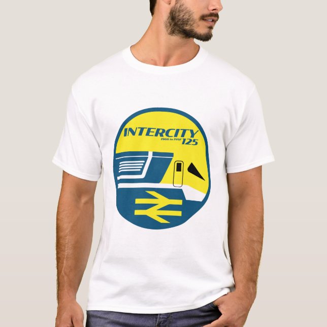 British Rail Intercity Classic Train Enthusiast T-Shirt (Front)