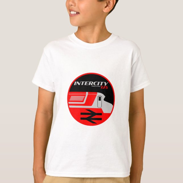 British Rail Intercity Classic Train Enthusiast T-Shirt (Front)