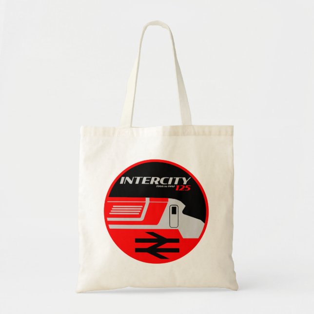 British Rail Intercity Classic Train Enthusiast Tote Bag (Front)