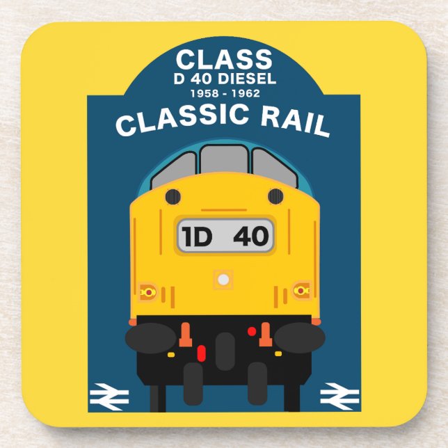 British Rail Train Enthusiast Coaster (Front)