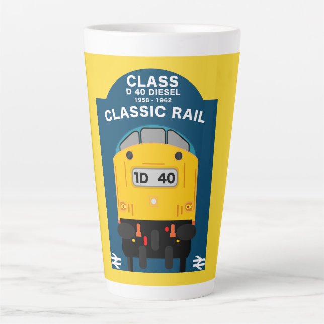 British Rail Train Enthusiast Latte Mug (Front)