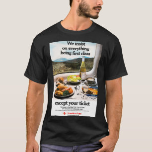 British Rail Travellers Fare 2nd Class Poster T-Shirt