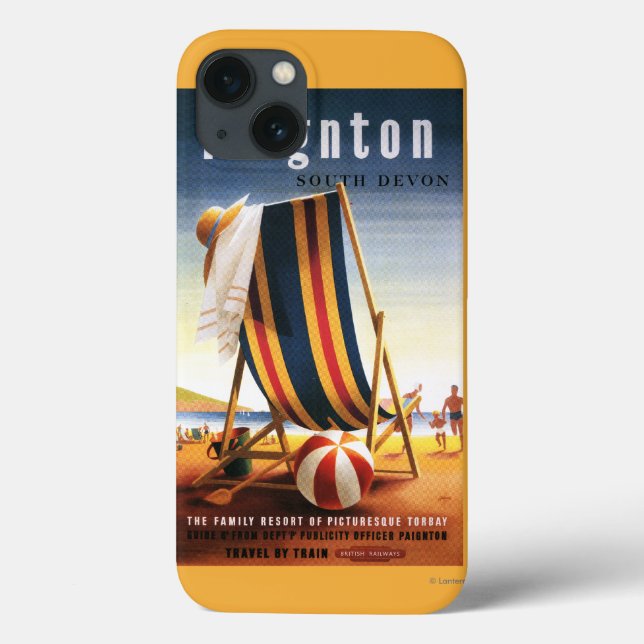British Railways Beach Chair and Ball Poster Case-Mate iPhone Case (Back)