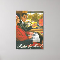 British Railways Relax by Rail Poster