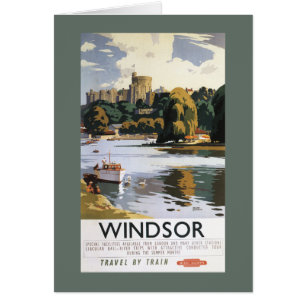 British Railways Windsor Castle Thames Poster