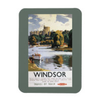 British Railways Windsor Castle Thames Poster