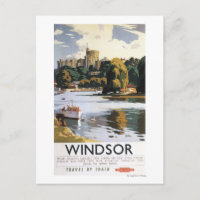 British Railways Windsor Castle Thames Poster