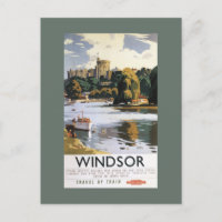 British Railways Windsor Castle Thames Poster