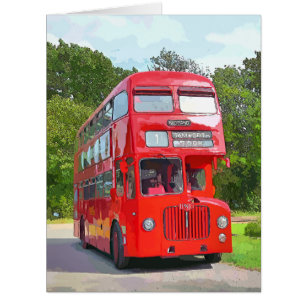 BRITISH RED BUS CARD