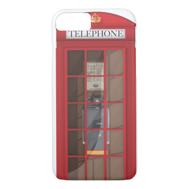 British Red Public call box Case-Mate iPhone Case (Back)