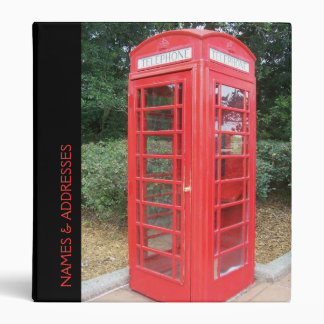 British Red Telephone Box Binder