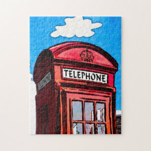 British Red Telephone Box Jigsaw Puzzle