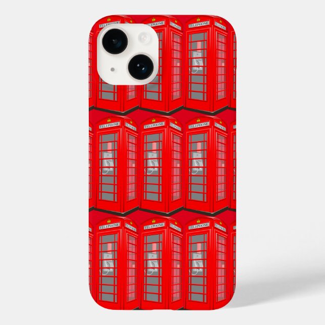 British Red Theme London Phone Booth Case-Mate iPhone Case (Back)