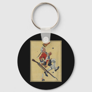 British Redcoat Soldier Dodges Bullets - American Keychain