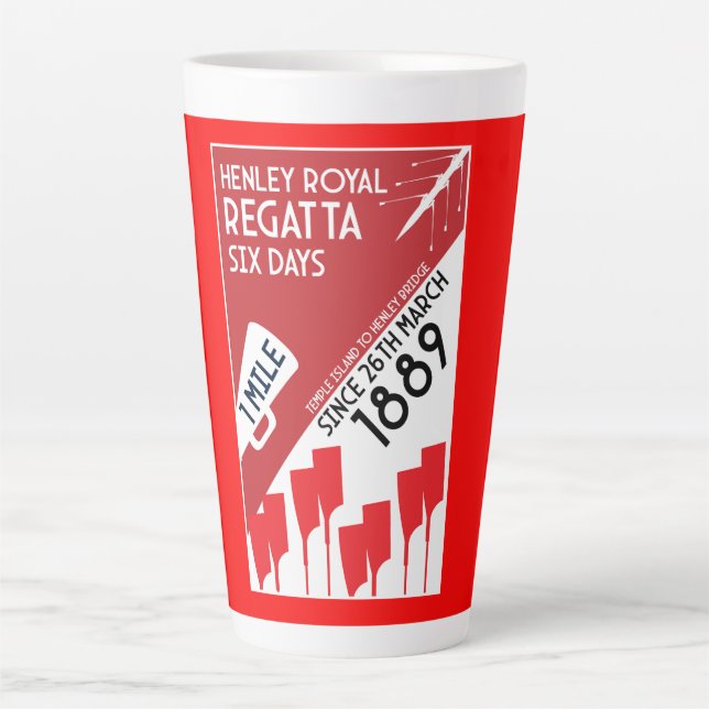 British River Thames Regatta Latte Mug (Front)