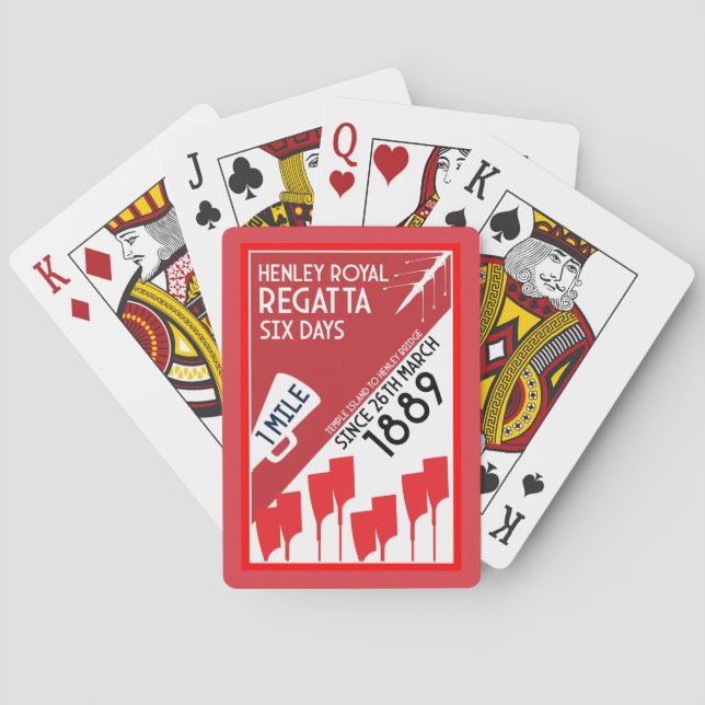 British River Thames Regatta Playing Cards (Back)