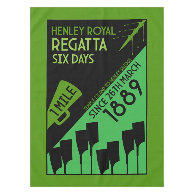 British River Thames Regatta Tablecloth (Front)