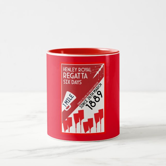 British River Thames Regatta Two-Tone Coffee Mug (Center)