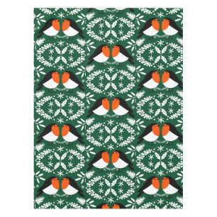 British Robin Redbreast Tablecloth