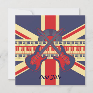 British Rock - Card Invitation