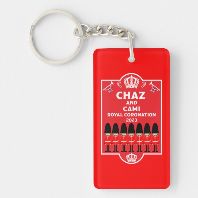 British Royal Coronation King Charles III     Keychain (Front)