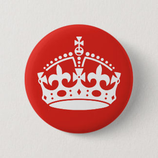 British Royal Crown 2 Inch Round Button