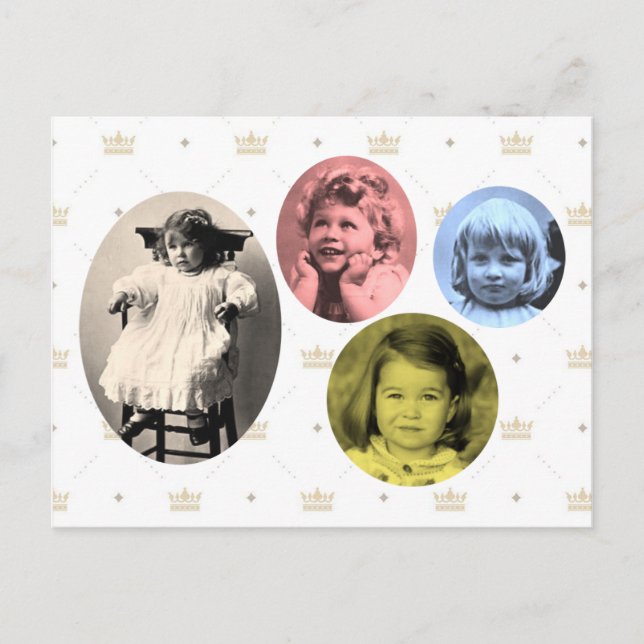 British royal girls postcard (Front)