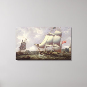 British Schooners Canvas Print