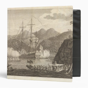 British Ships Firing at Tahiti Binder