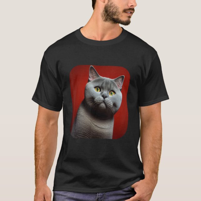 British Shorthair Cat 4 T-Shirt (Front)