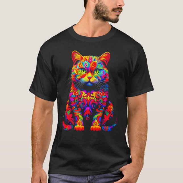 British Shorthair Cat Design T-Shirt (Front)