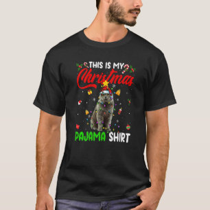 British Shorthair Cat This Is My Christmas Pajama T-Shirt