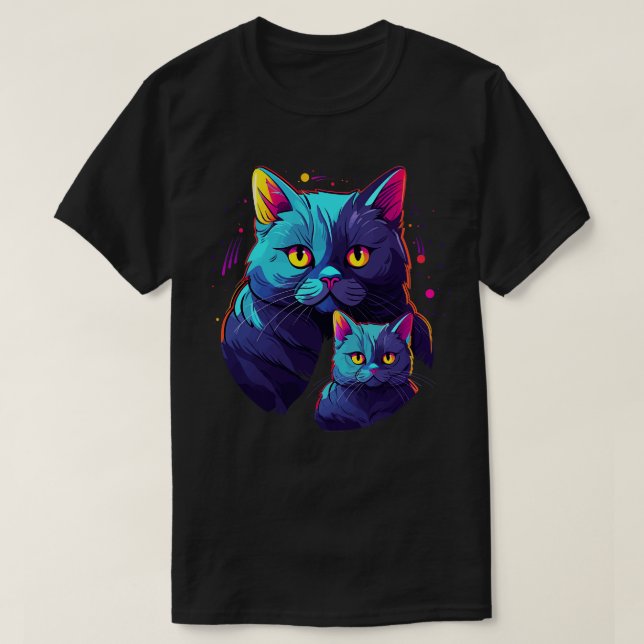 British Shorthair Fathers Day T-Shirt (Design Front)