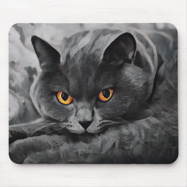 British Shorthair Kitty Mouse Pad (Front)