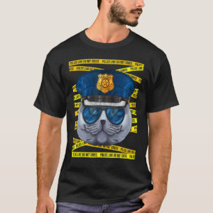 British Shorthair Police Officer Policeman Polic T-Shirt