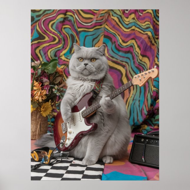 British Shorthair Rocker Poster (Front)