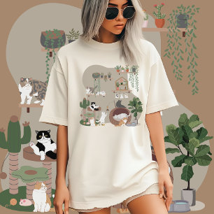 British Shorthair, Scottish Fold Cat, Playful Home T-Shirt